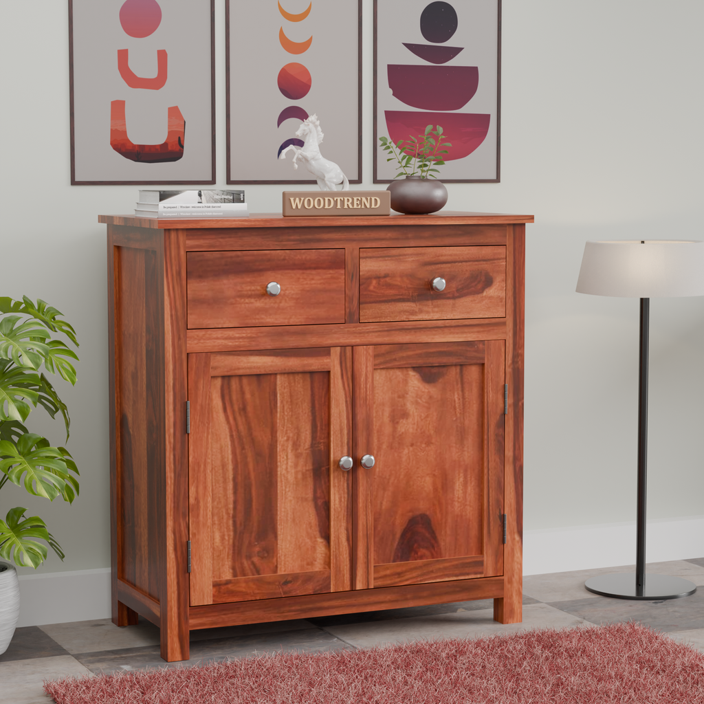 Woodtrend Chests of Drawers with Natural and Walnut Finish