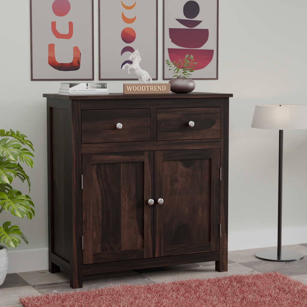 Woodtrend Chests of Drawers with Natural and Walnut Finish