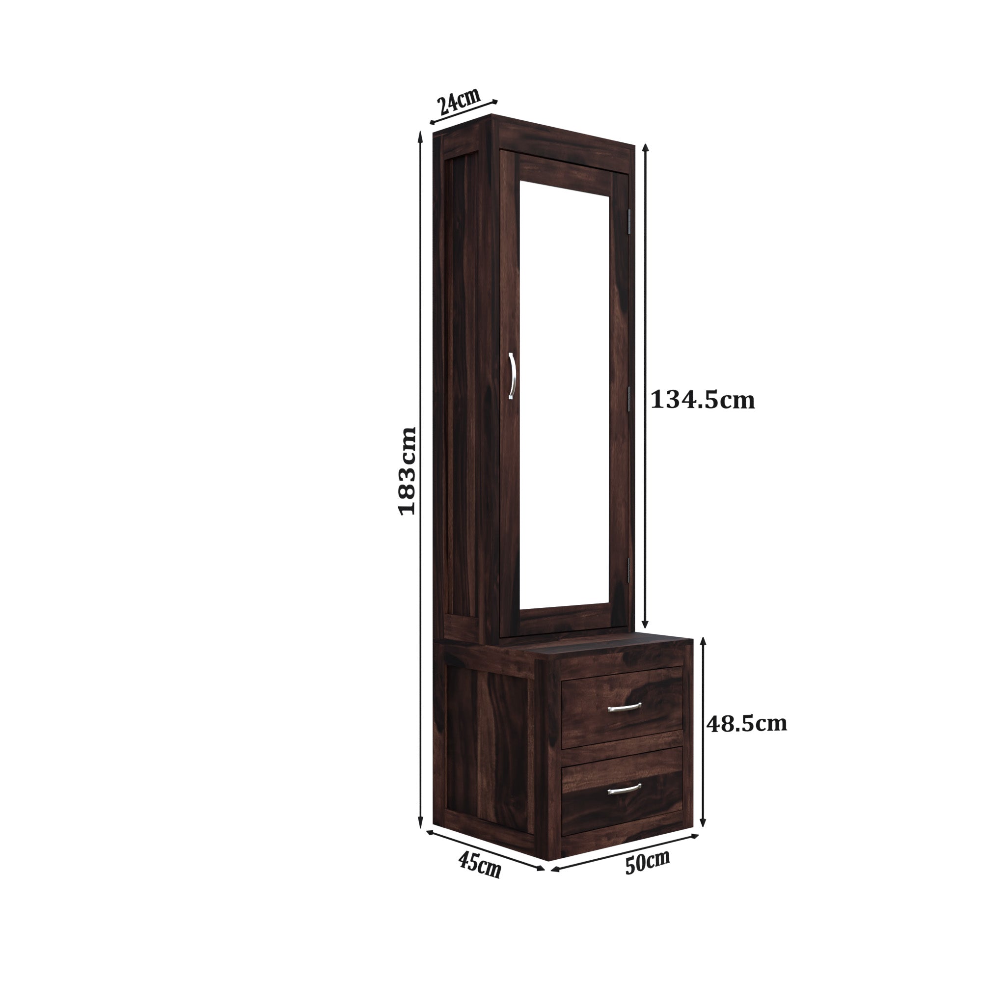 Woodtrend Dressing Table in Walnut Finish