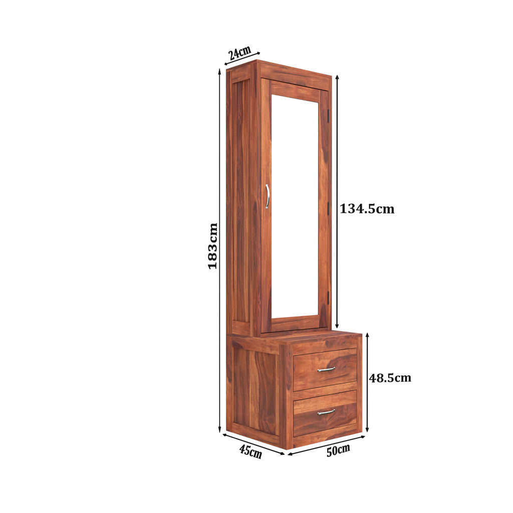 Woodtrend Dressing Table 2 Drawer And 1 Door Storage Living Room