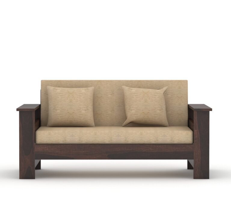 Woodtrend Sofa Set 2 Seater with walnut Finish Living Room