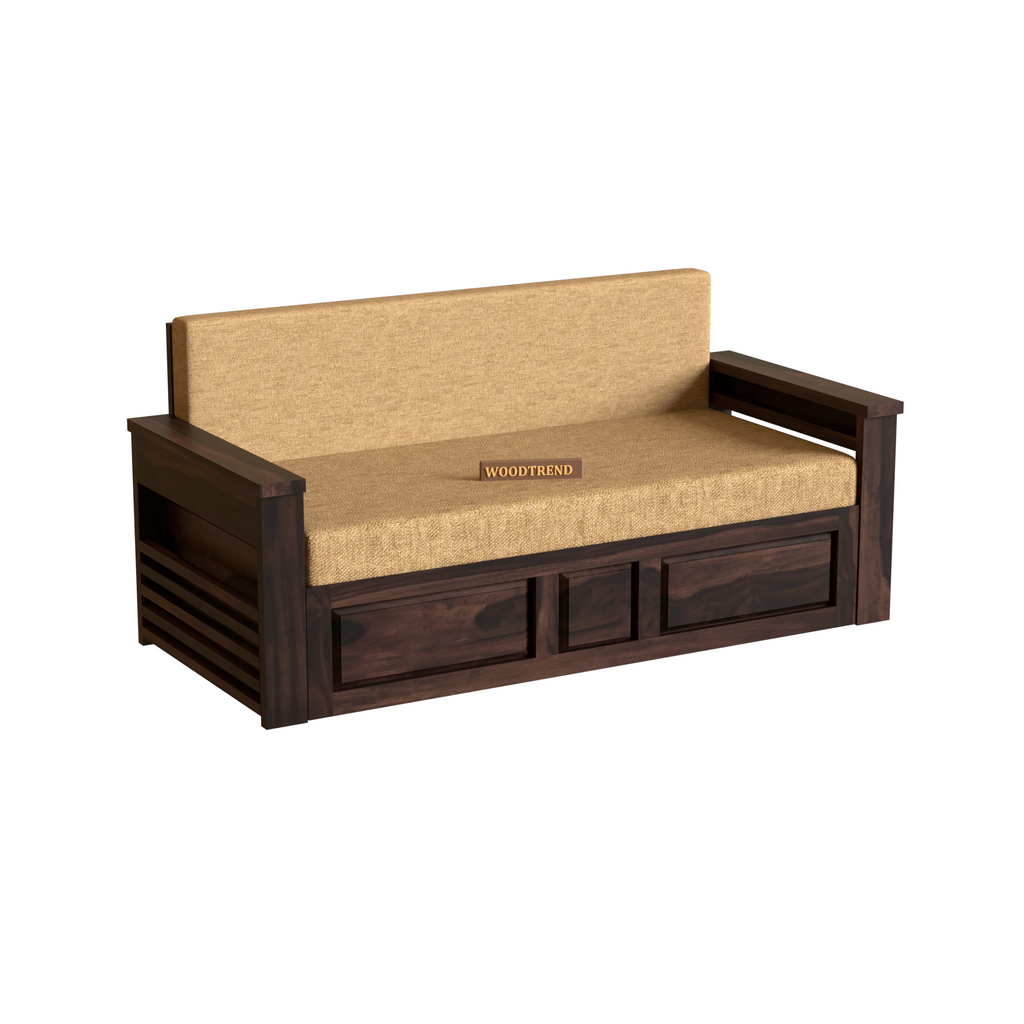Woodtrend Solid Sheesham Wood 3 Seater Sofa Cum Bed new design