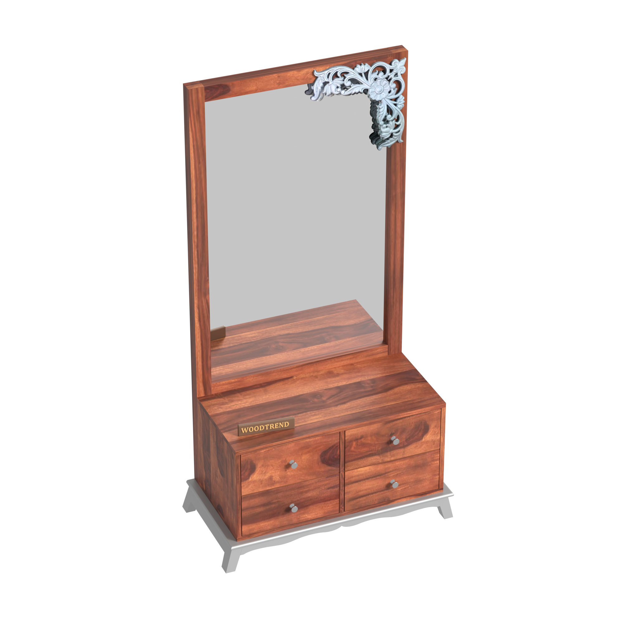 Woodtrend Sheesham Wood Dressing Table with four drawers