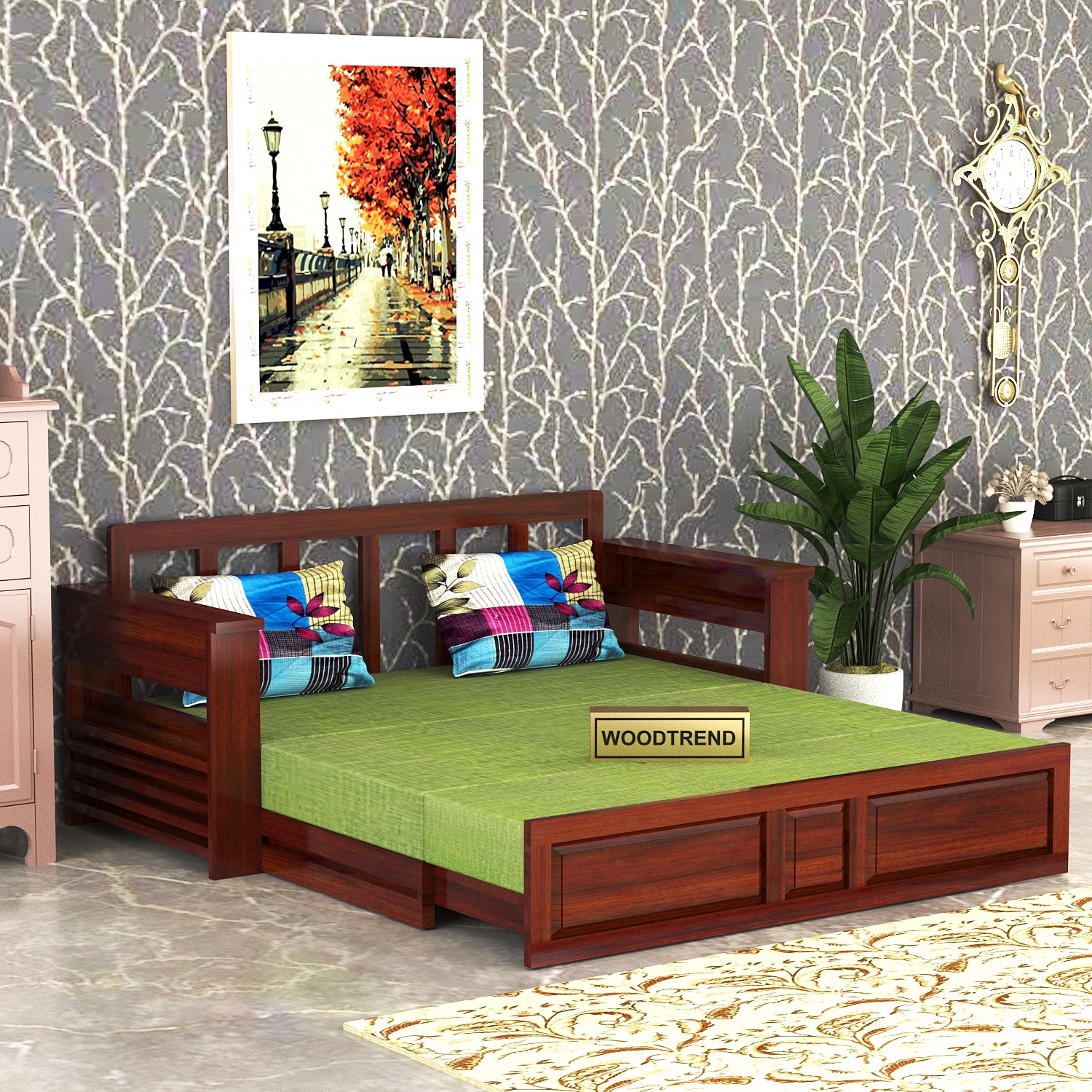 Woodtrend Sofa cum bed 3 seater for living room
