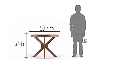 Woodtrend Round Dining Table 4 Seater
