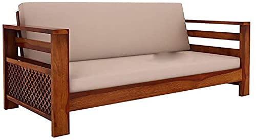 Woodtrend 5 Seater Sofa Set | Honey Finish