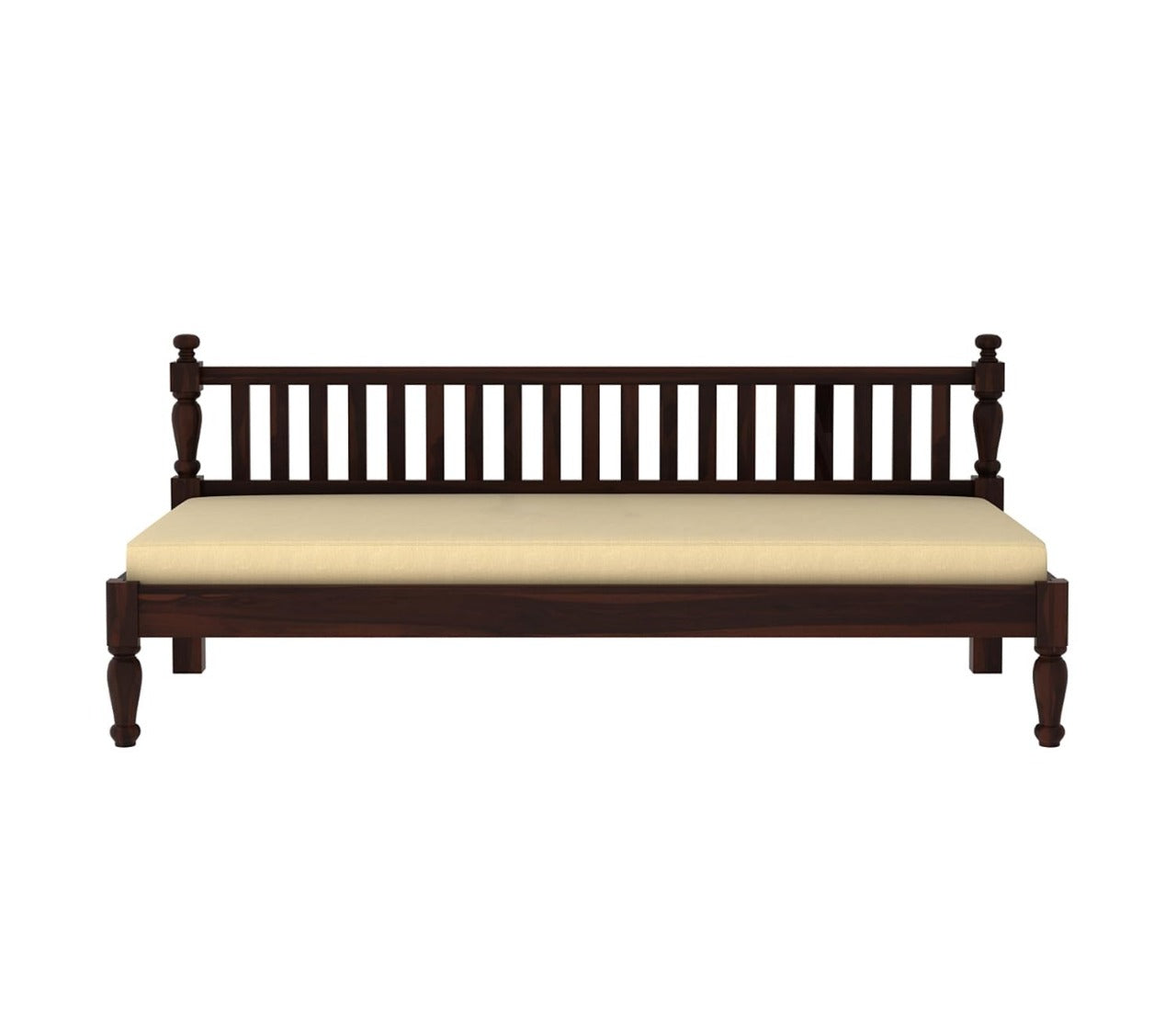 Wooden Couch Diwan Sofa Settee for Living Room and Office | Three 3-Person Sofa | Art Deco, Sheesham Wood | (Natural Teak Finish)