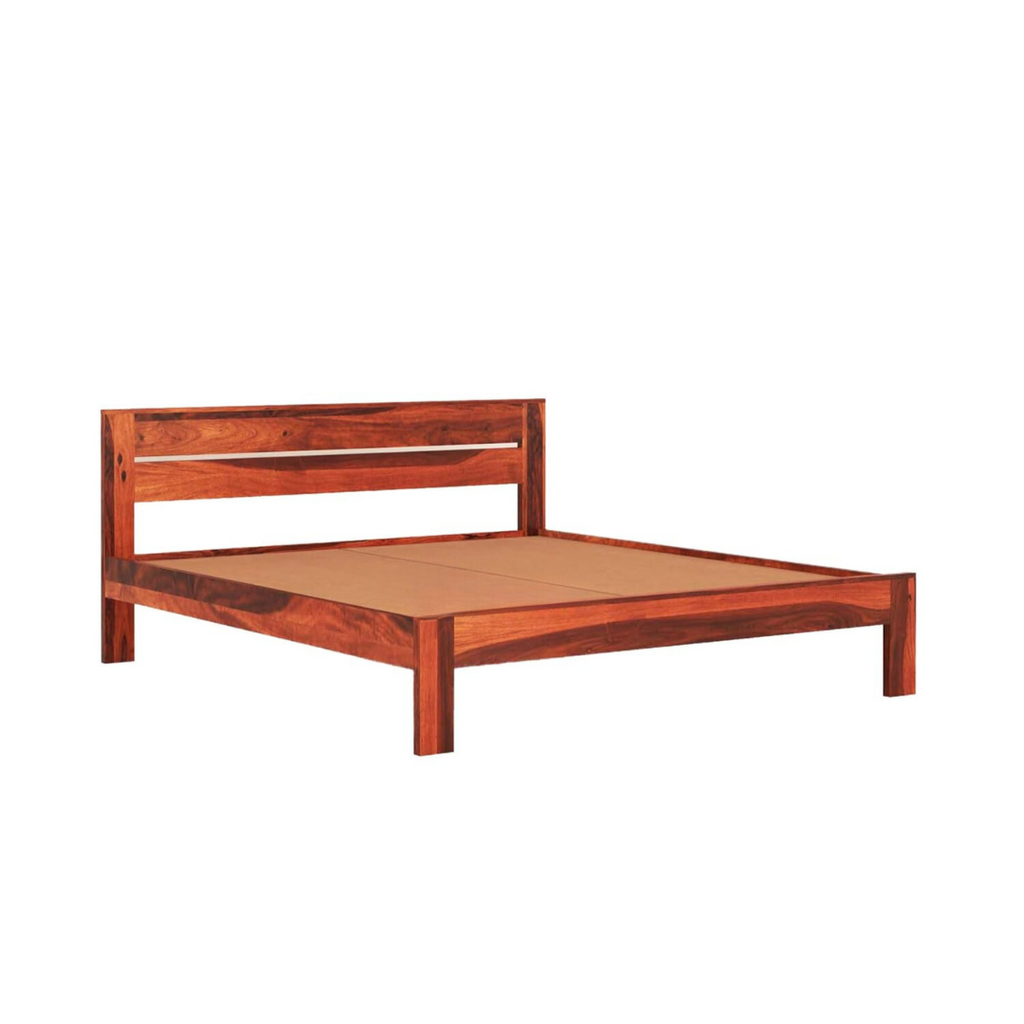 Woodtrend Sheesham Wood King Size Bed Without Storage