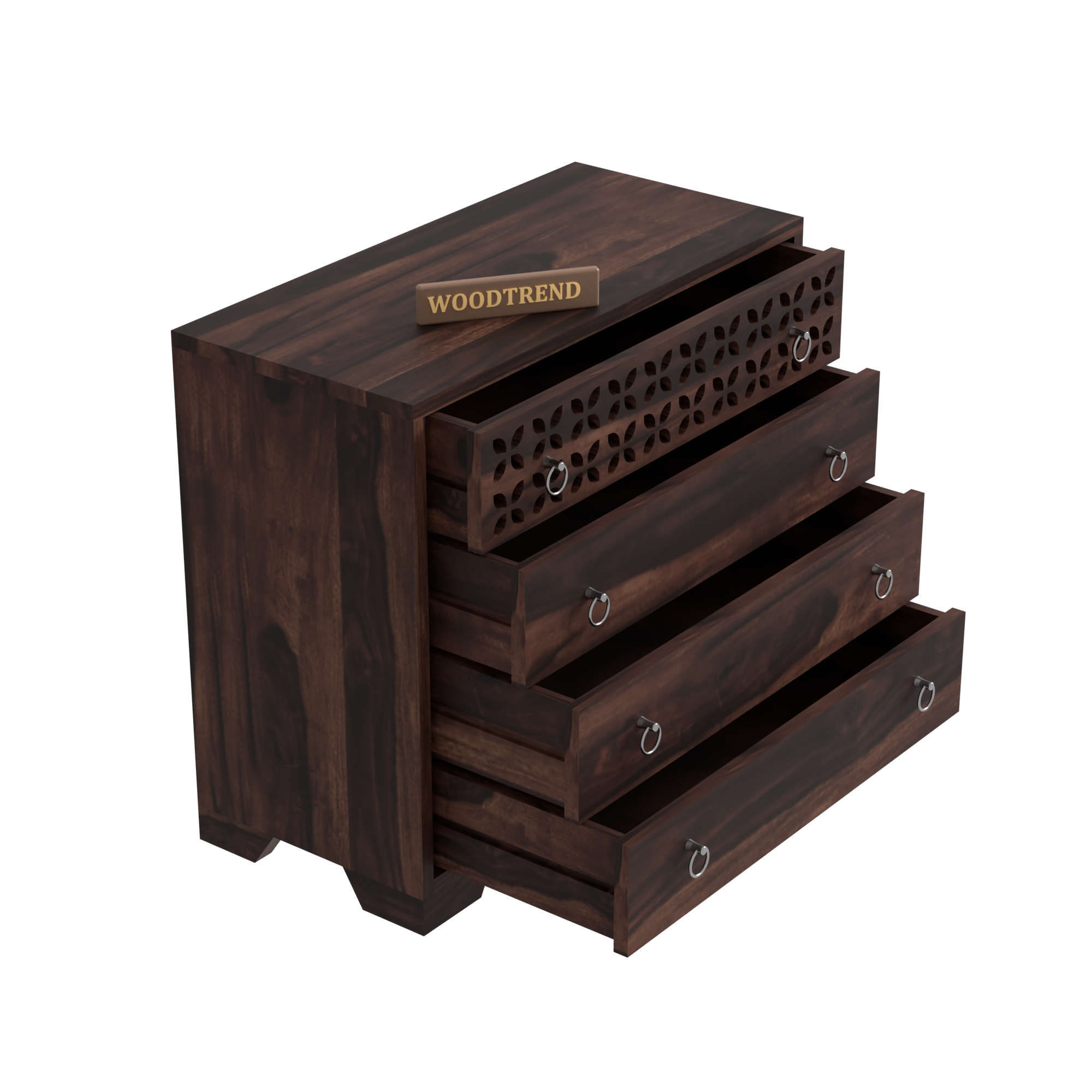 WOODTREND Solid Sheesham Storage Drawers
