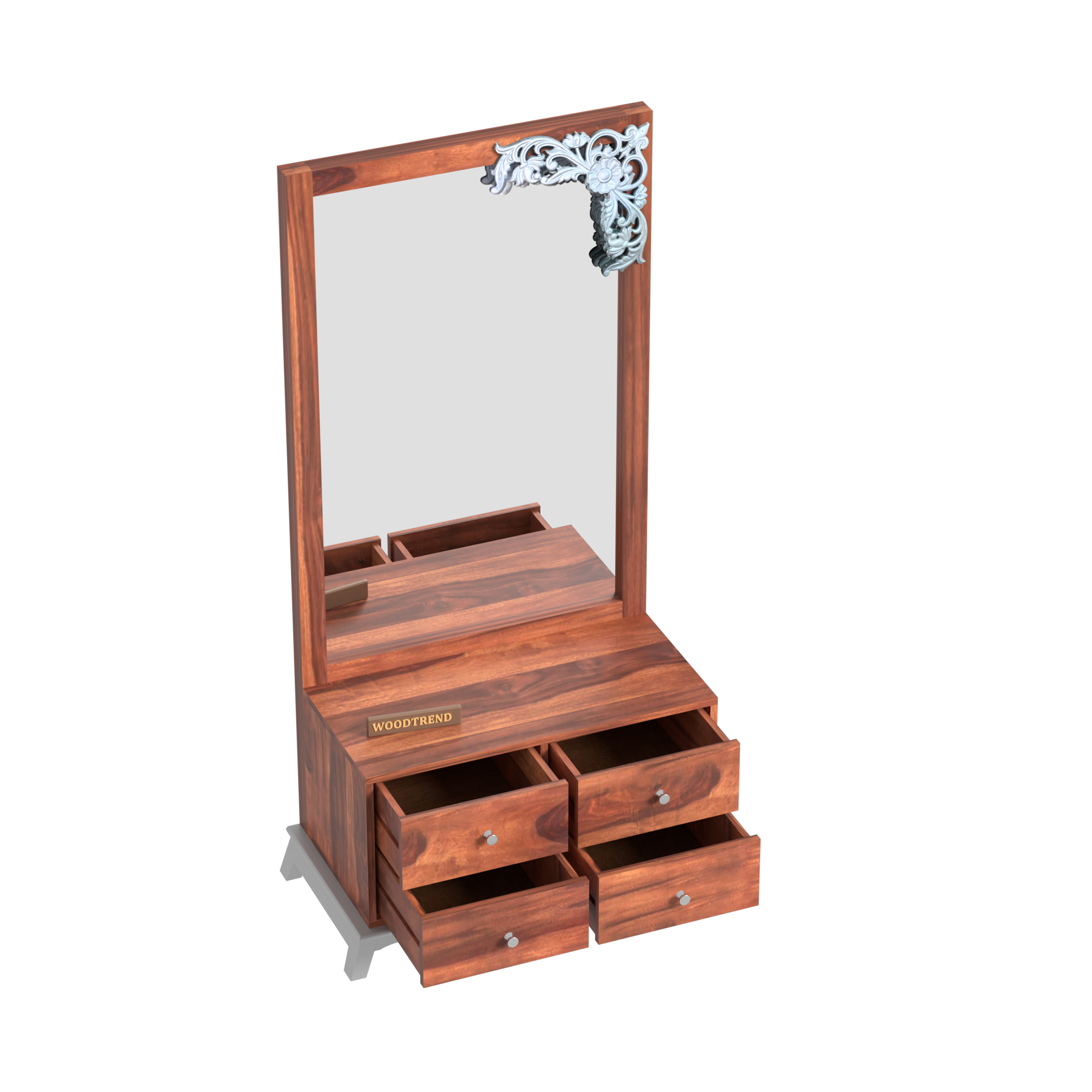 Woodtrend Sheesham Wood Dressing Table with four drawers