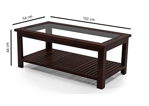 Woodtrend Rectangle Wooden Coffee Table for Living Room
