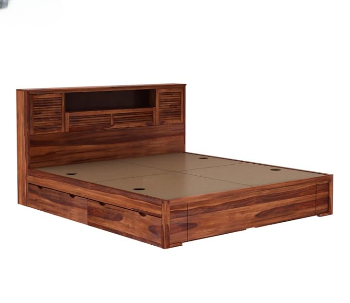 WOODTREND King Size Bed with 4-Drawer