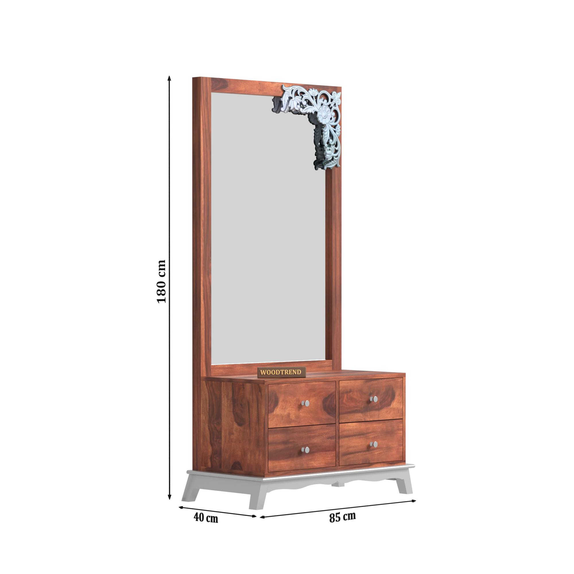 Woodtrend Sheesham Wood Dressing Table with four drawers