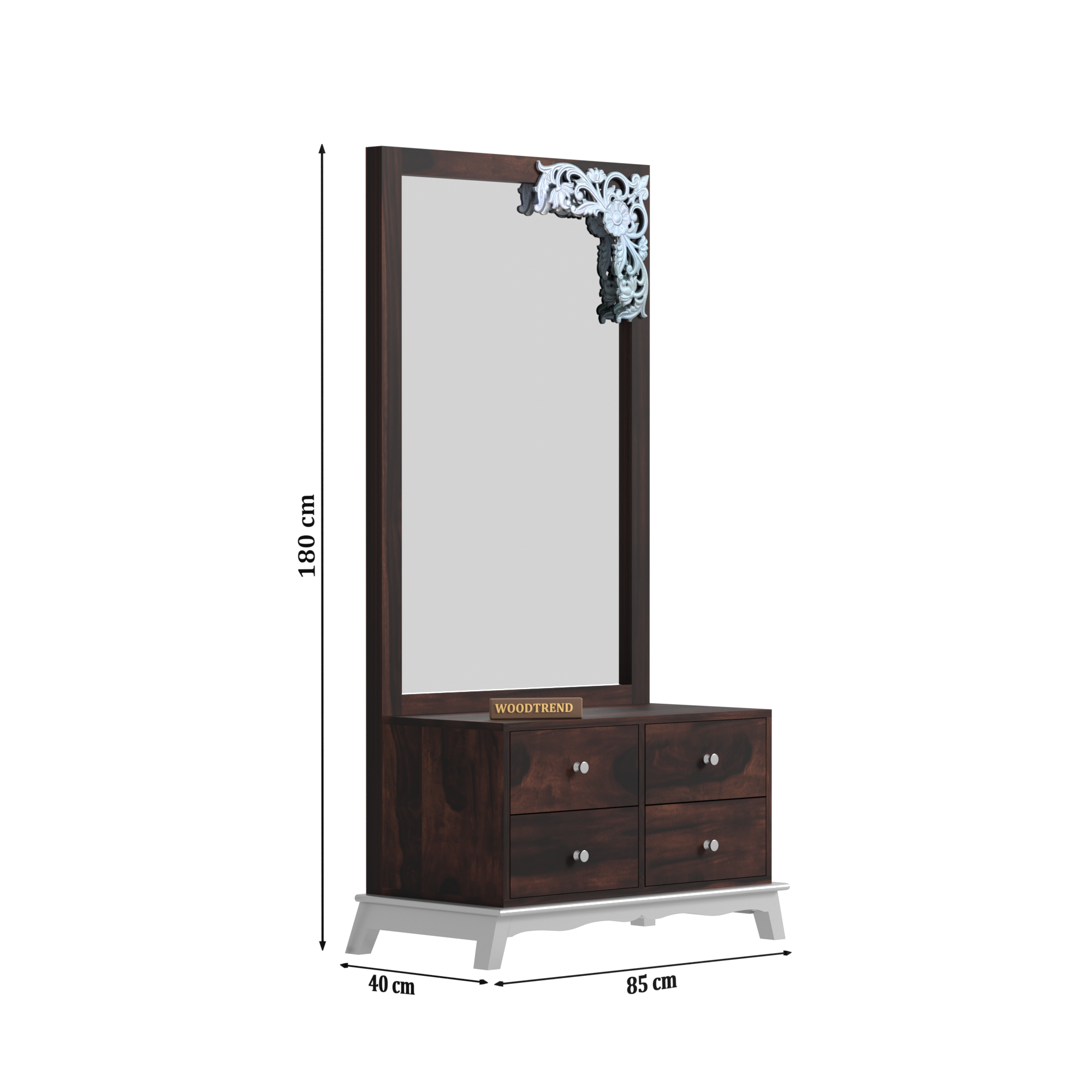 Woodtrend Sheesham Wood Dressing Table with four drawers