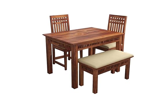 Woodtrend Dining Table 4 Seater with Chairs