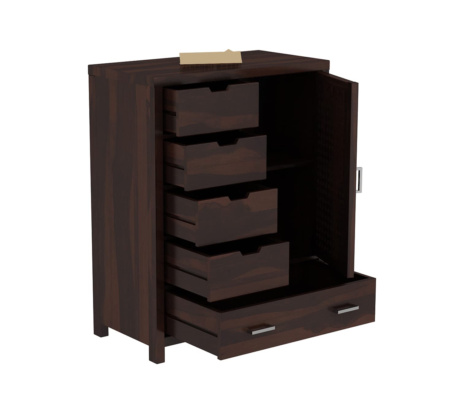 Woodtrend 5 Drawer Chest Honey Finish