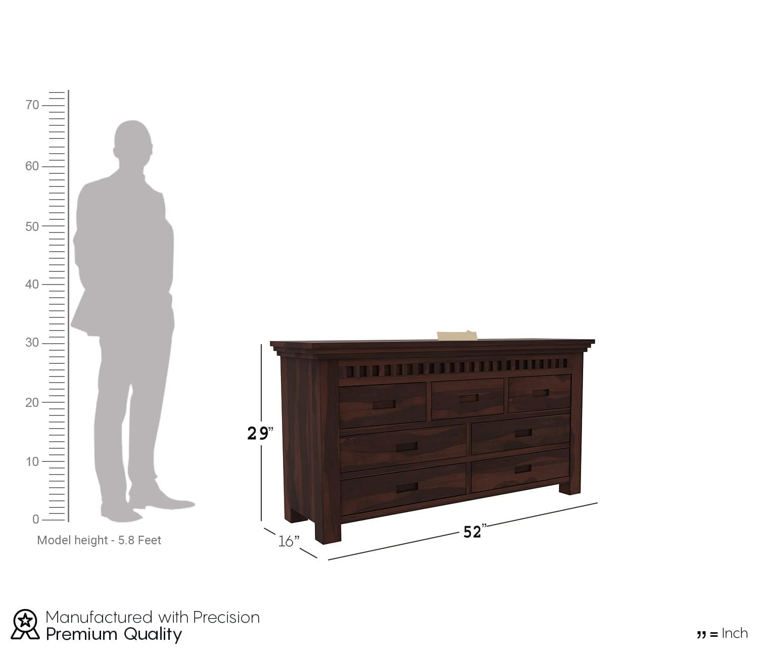 Woodtrend 7 Drawer Chest