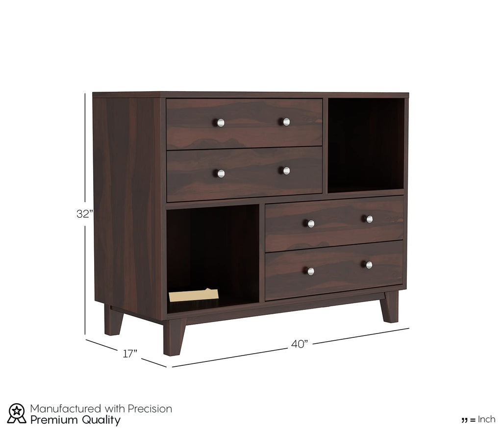 Woodtrend Chest of Drawers with 4 Drawer and Shelves