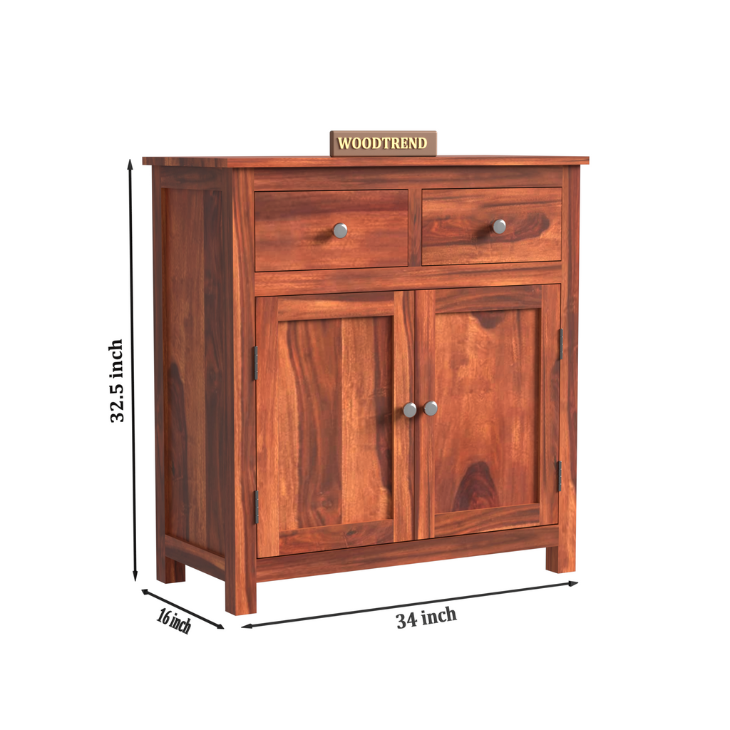 Woodtrend Chests of Drawers with Natural and Walnut Finish