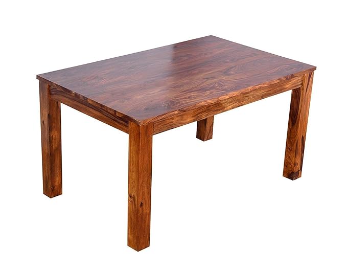 Woodtrend Sheesham Wood Dining Table Set 6 Seater Teak Finish