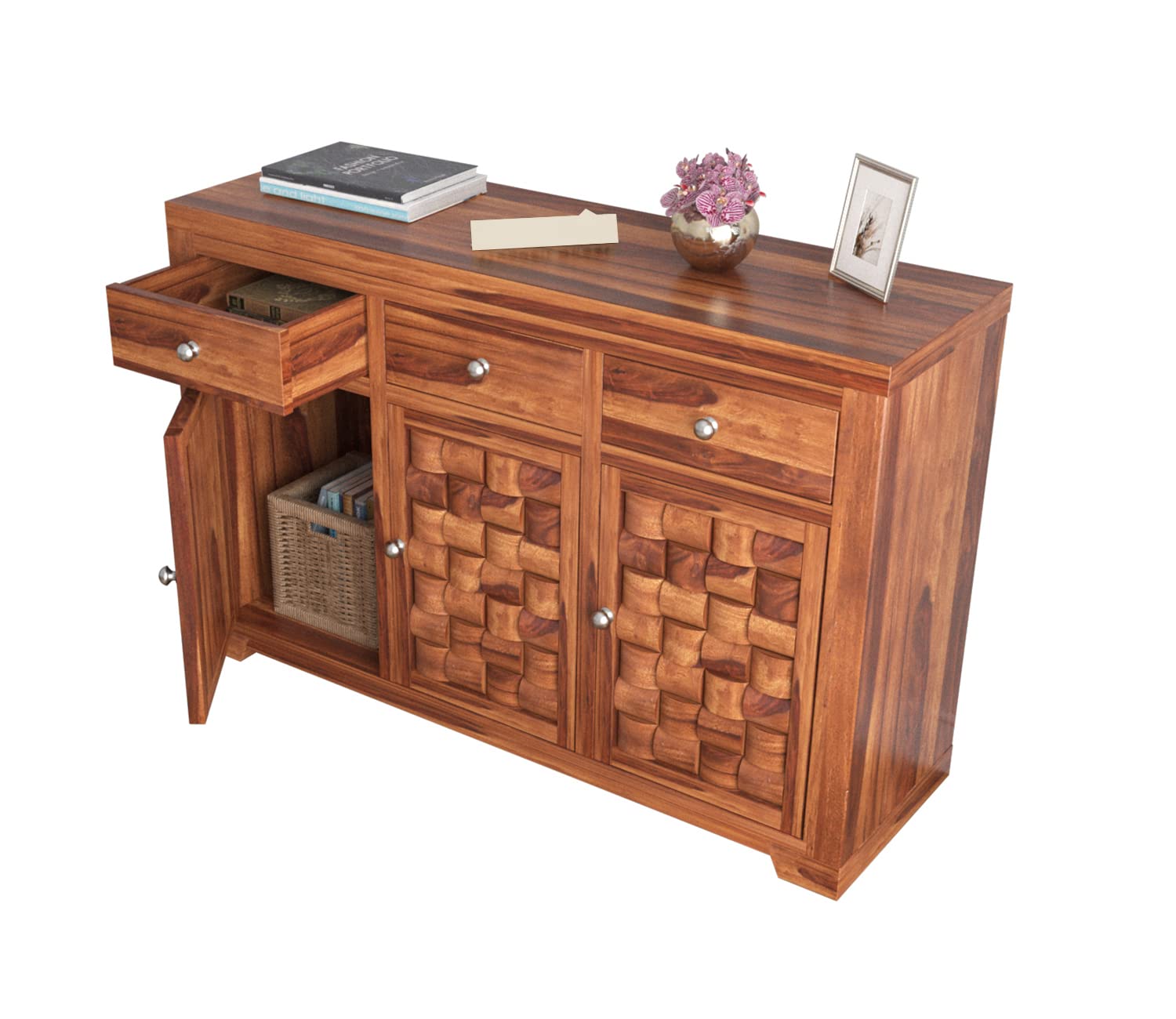 Sideboard Cabinet 3 Drawers for Home Living Room