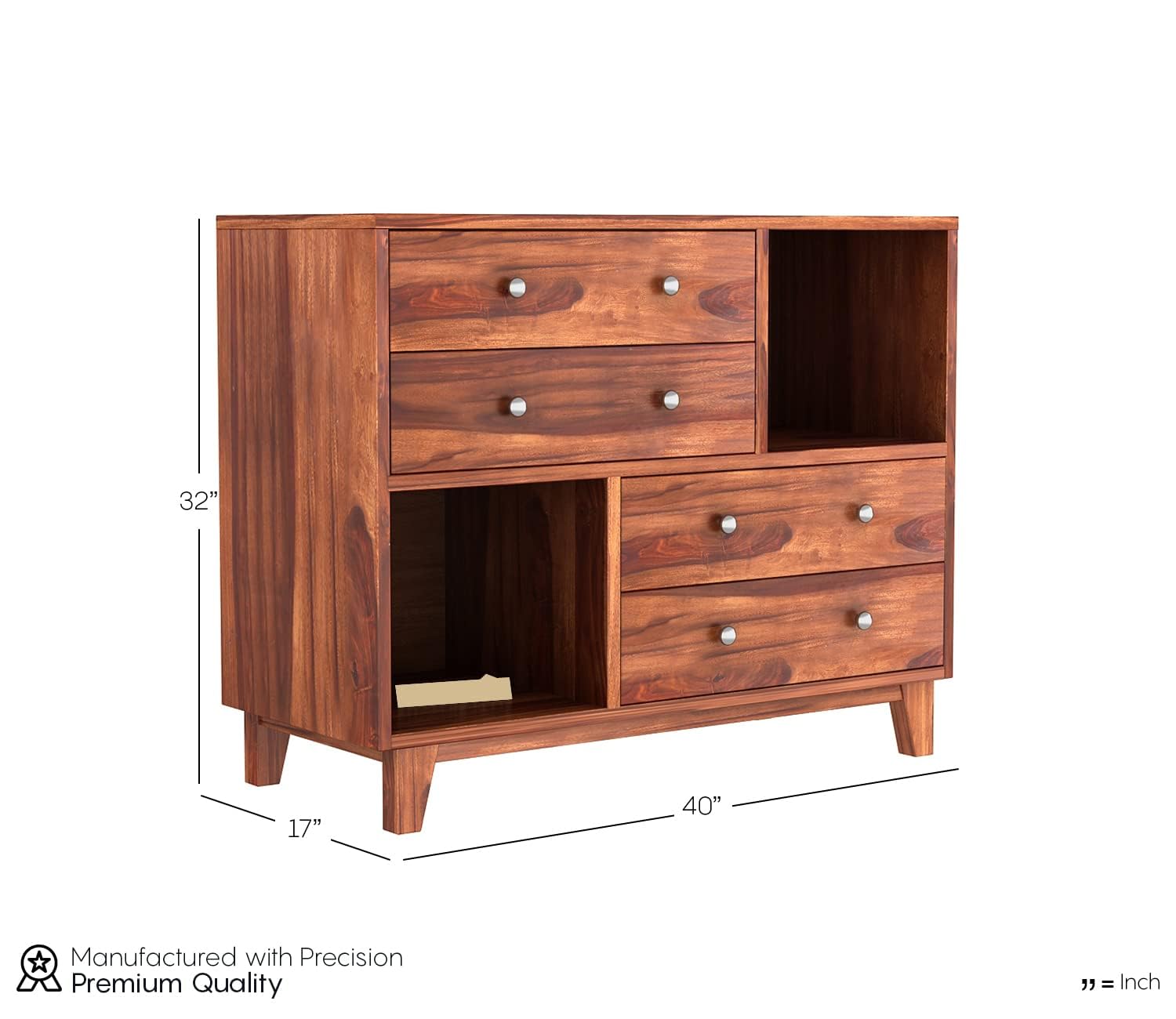 Woodtrend Chest of Drawers with 4 Drawer and Shelves