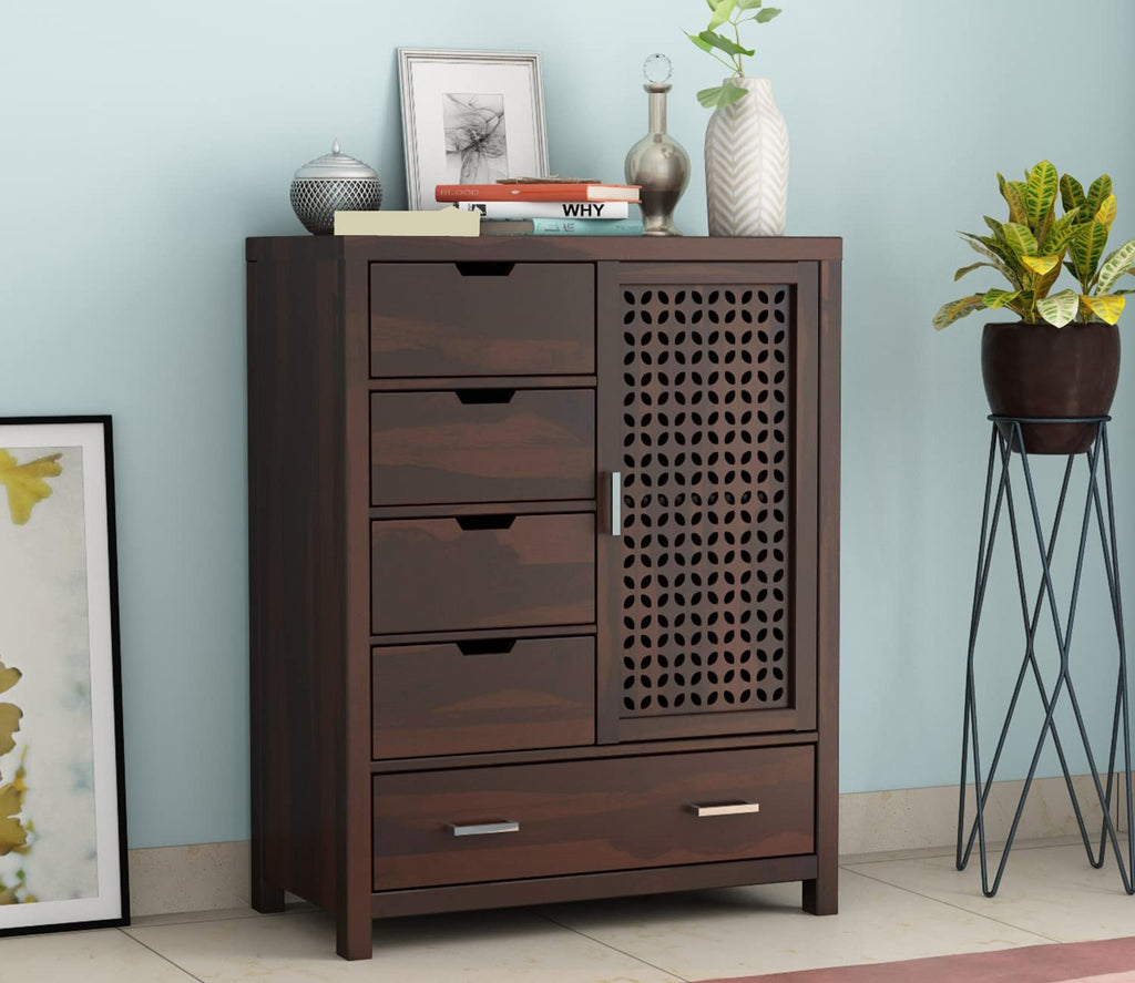 Woodtrend 5 Drawer Chest Honey Finish