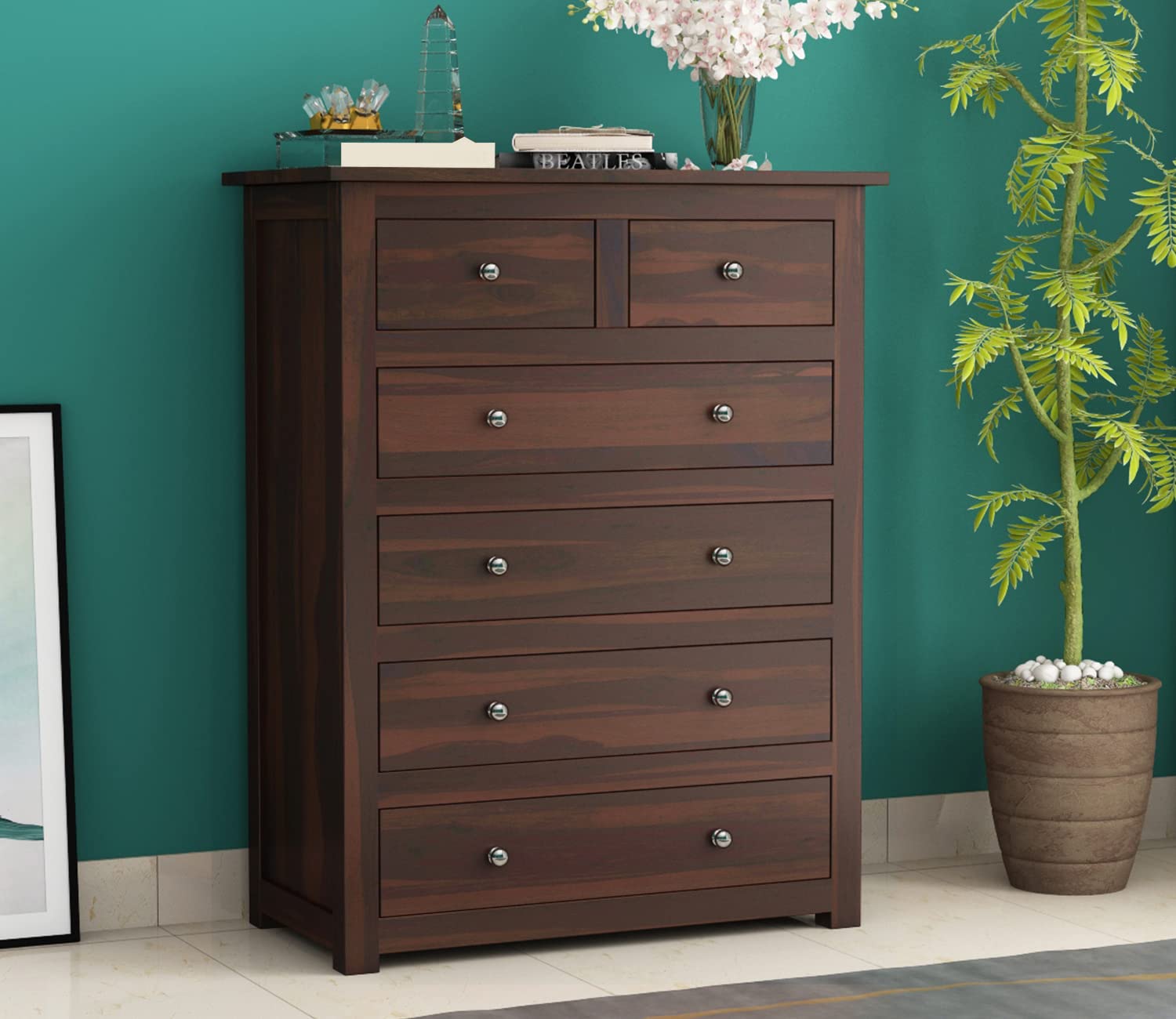 Woodtrend 6 Drawer Chest of Drawers for Home Furniture
