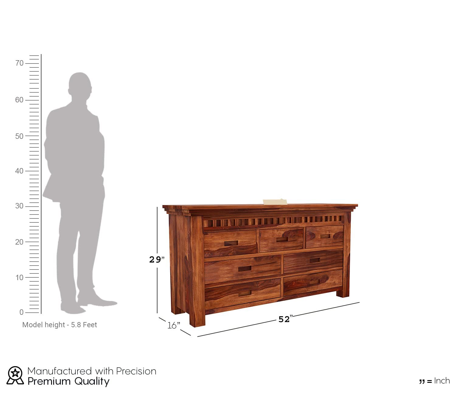 Woodtrend 7 Drawer Chest