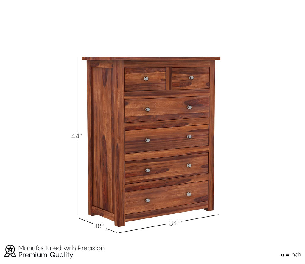 Woodtrend 6 Drawer Chest of Drawers for Home Furniture