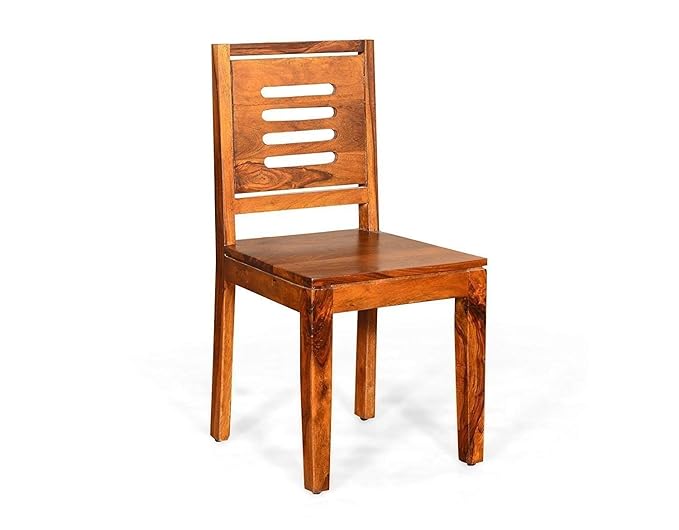 Woodtrend Sheesham Wood Dining Table Set 6 Seater Teak Finish