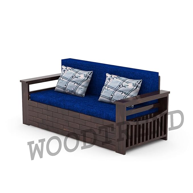 WOODTREND Solid Sheesham 3 Seater Sofa Cum Bed
