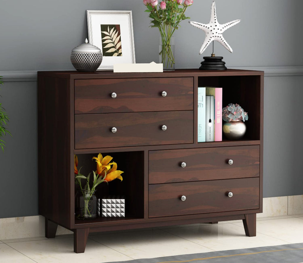 Woodtrend Chest of Drawers with 4 Drawer and Shelves