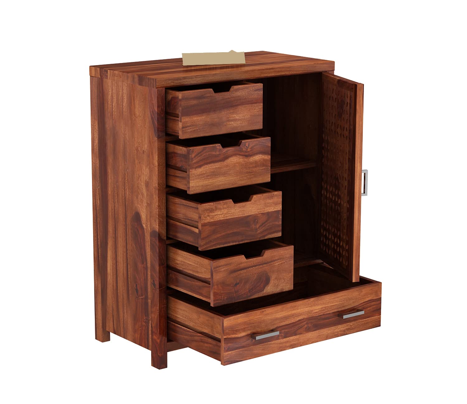 Woodtrend 5 Drawer Chest Honey Finish