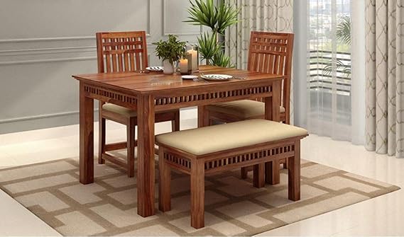 Woodtrend Dining Table 4 Seater with Chairs