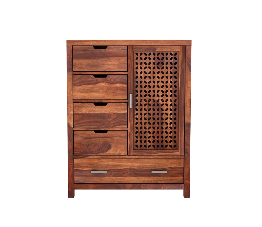 Woodtrend 5 Drawer Chest Honey Finish