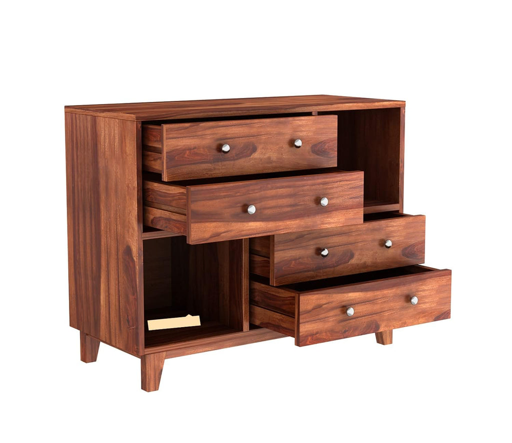 Woodtrend Chest of Drawers with 4 Drawer and Shelves