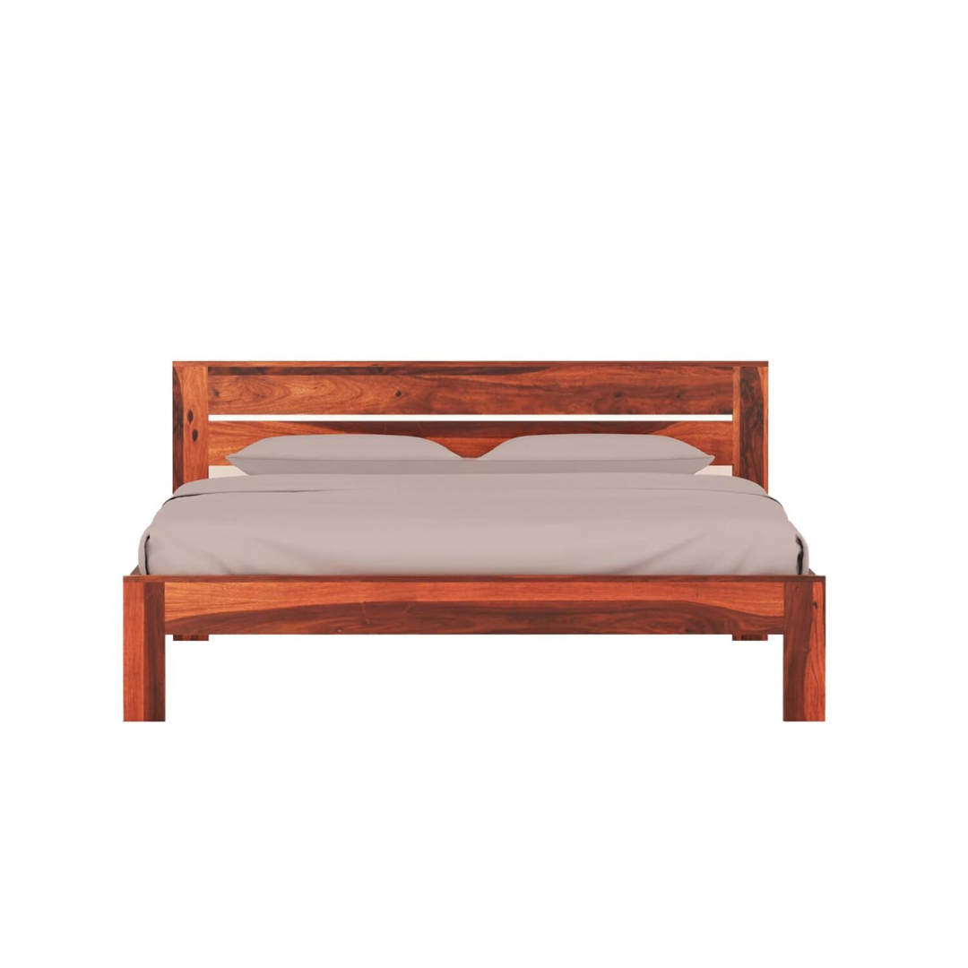 Woodtrend Sheesham Wood King Size Bed Without Storage