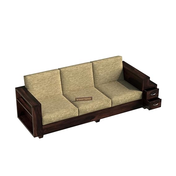WOODTREND 3 Seater Sofas Set with 2 Drawer Storage