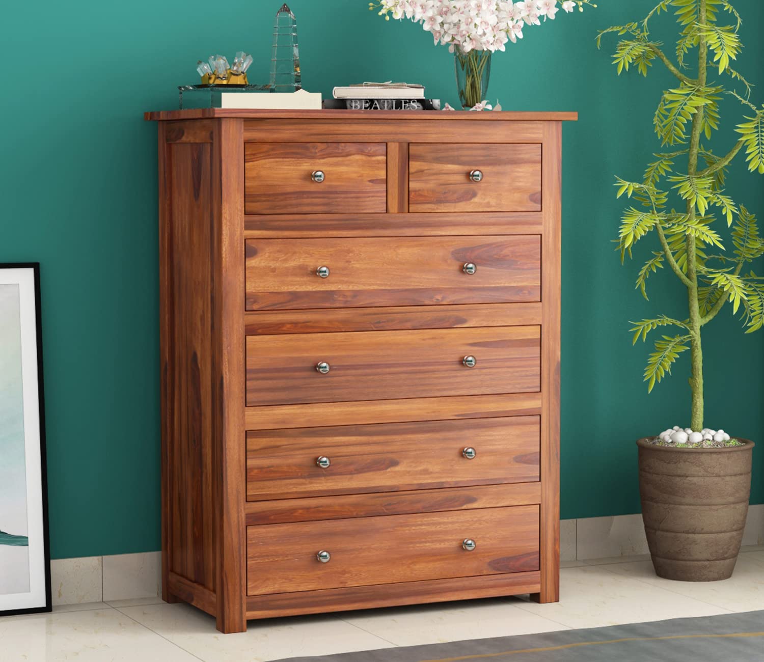 Woodtrend 6 Drawer Chest of Drawers for Home Furniture