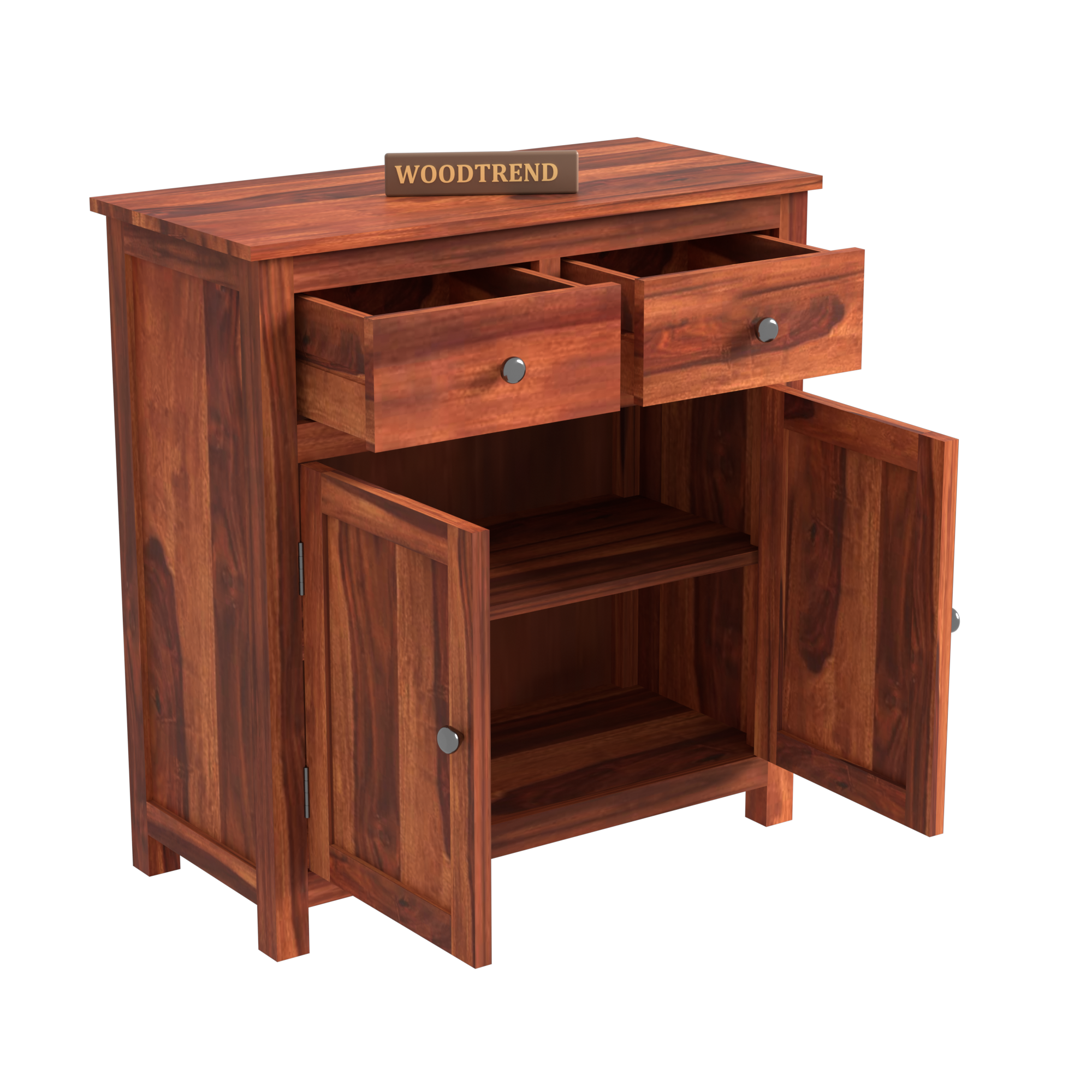 Woodtrend Chests of Drawers with Natural and Walnut Finish