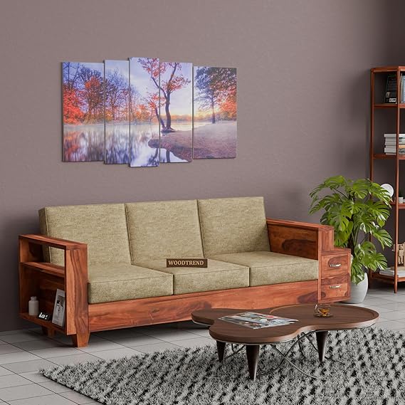 WOODTREND 3 Seater Sofa Set with 2 Drawer