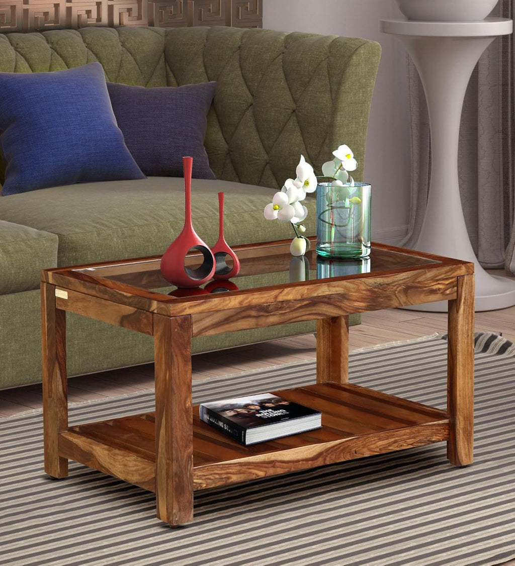 Woodtrend Sheesham Wooden Coffee Table For Living Room