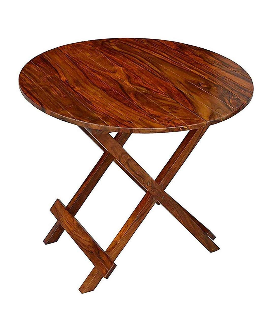 Woodtrend Dining Set Foldable 4 Chair and Round Table