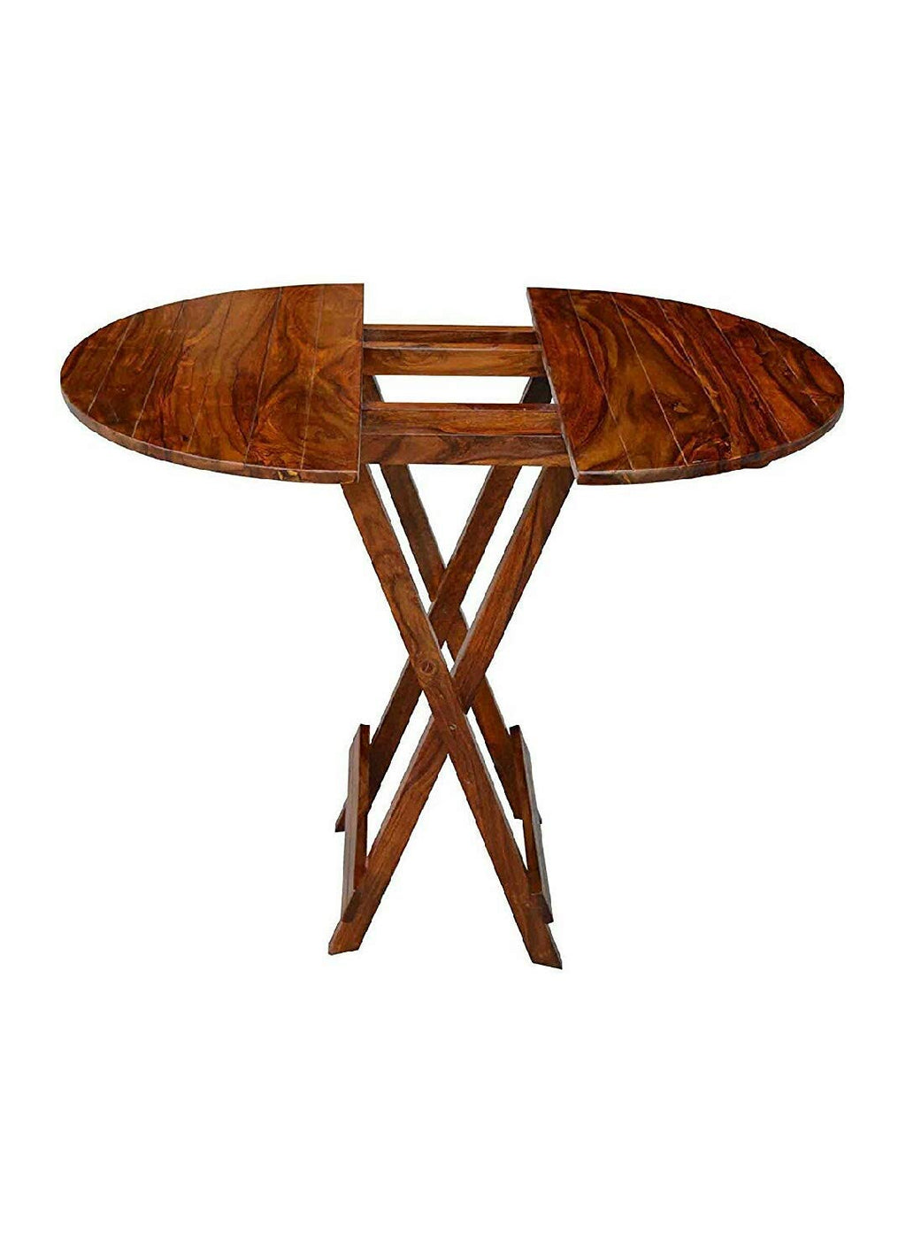 Woodtrend Dining Set Foldable 4 Chair and Round Table