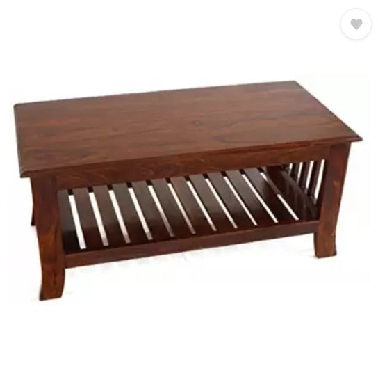 WOODTREND Sheesham Solid Wood Center Coffee Table for Living Room