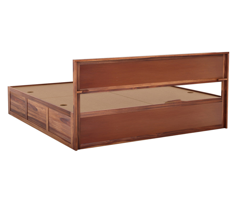 Woodtrend Sheesham Wood double bed with box storage