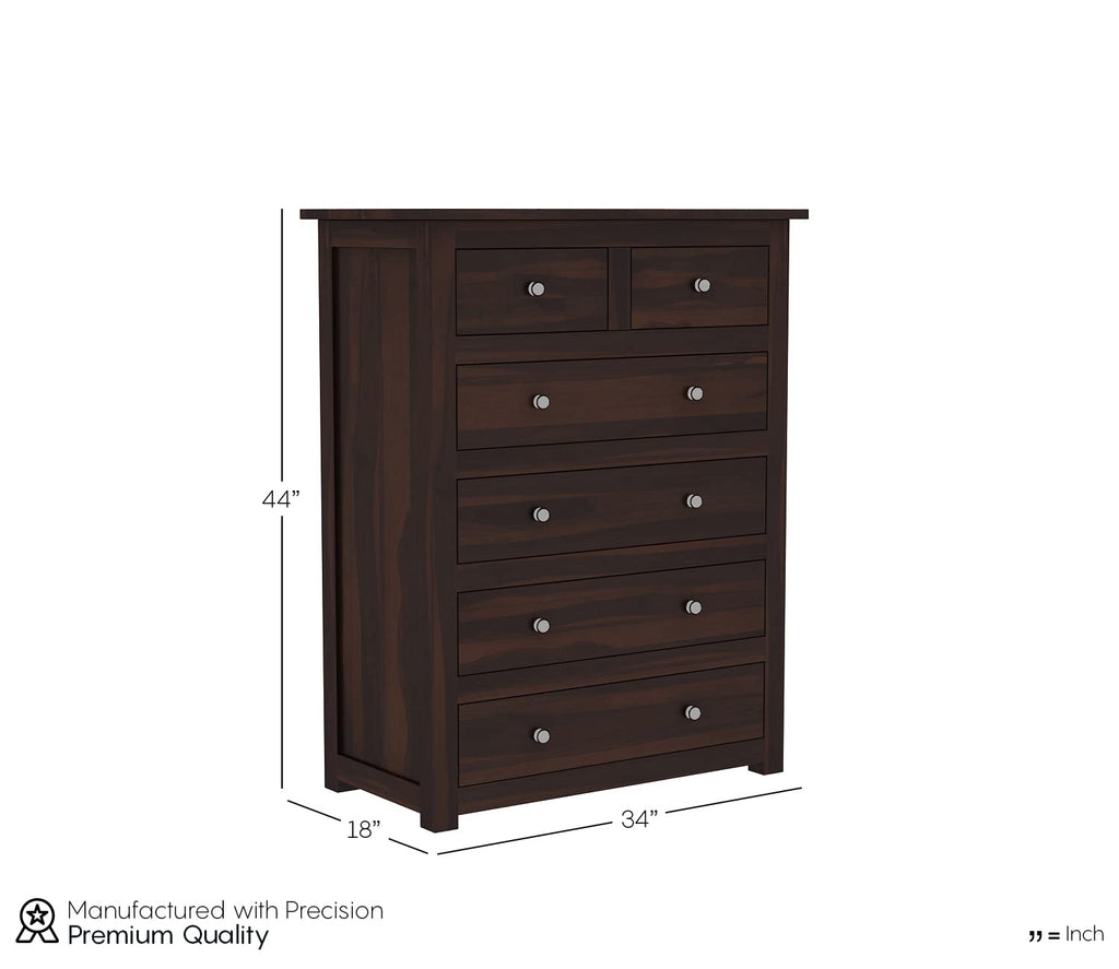 Woodtrend 6 Drawer Chest of Drawers for Home Furniture