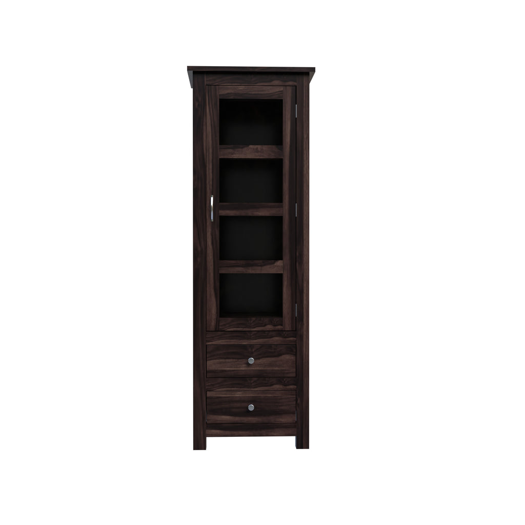 Cabinet with bookshelf | Glass Door