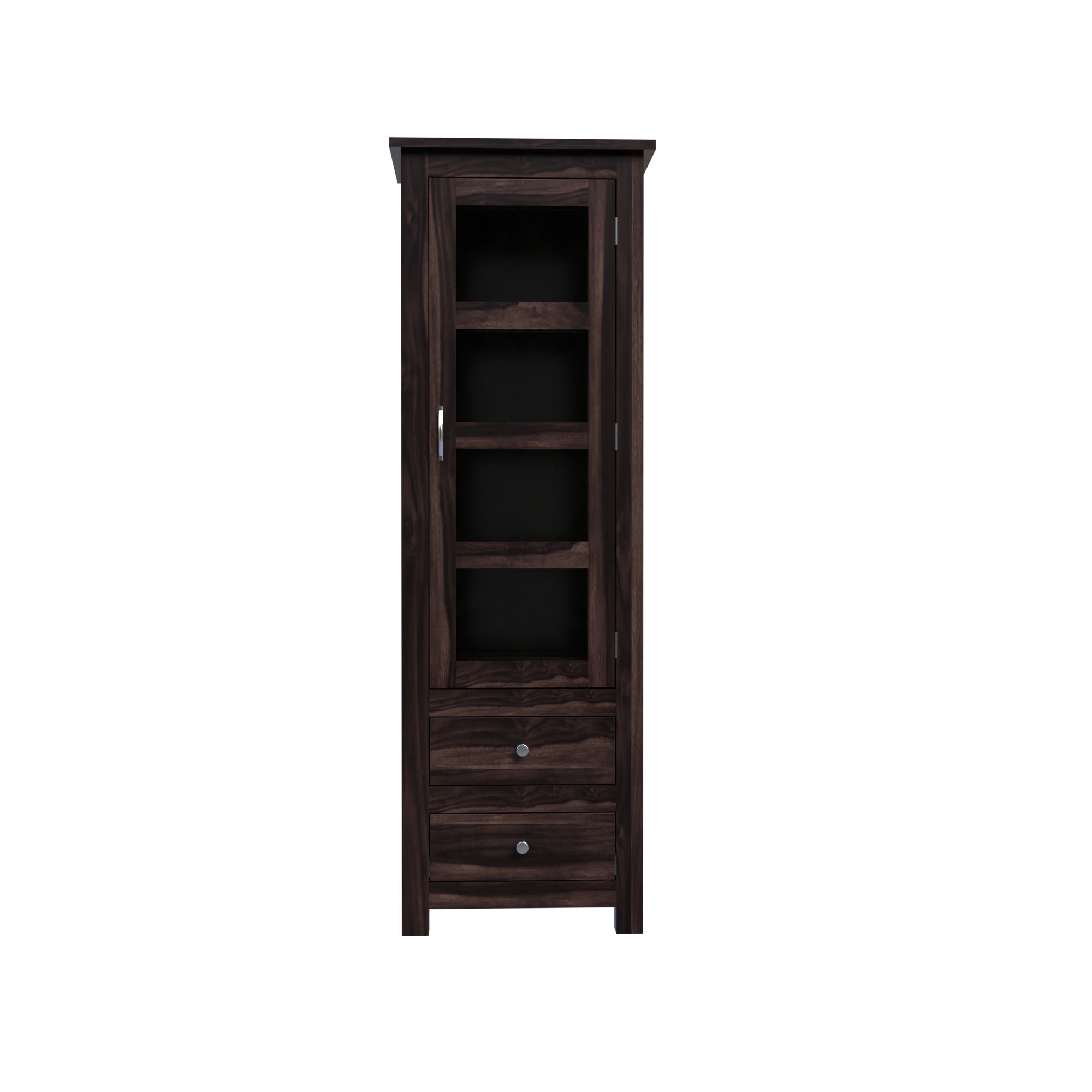 Cabinet with bookshelf | Glass Door